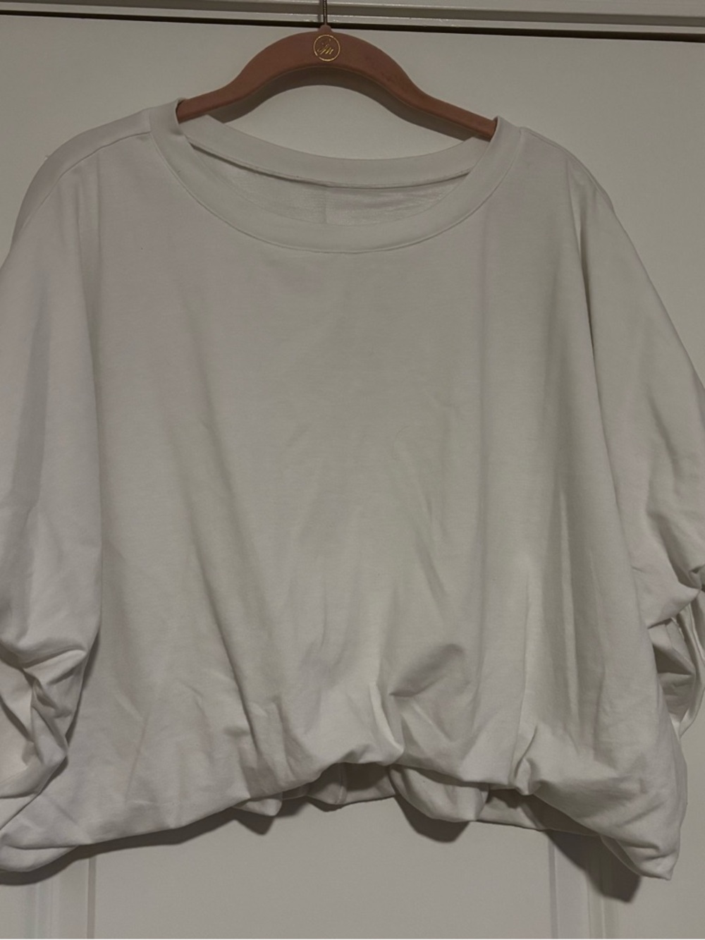 Classic White Women's Crewneck crop top